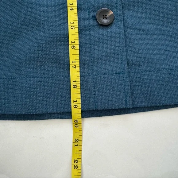 Ann Taylor Teal Button-Front A-Line Mini Skirt Fully Lined Dark Academia Women 6 - Picture 7 of 7